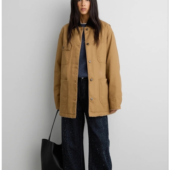OAK + FORT Jackets & Blazers - OAK + FORT Women's Tan Utility Jacket